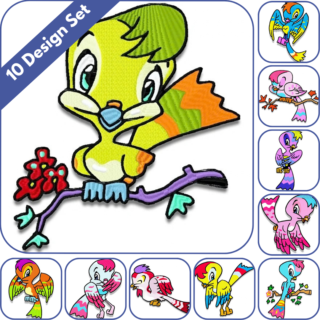 Playful Birds Set