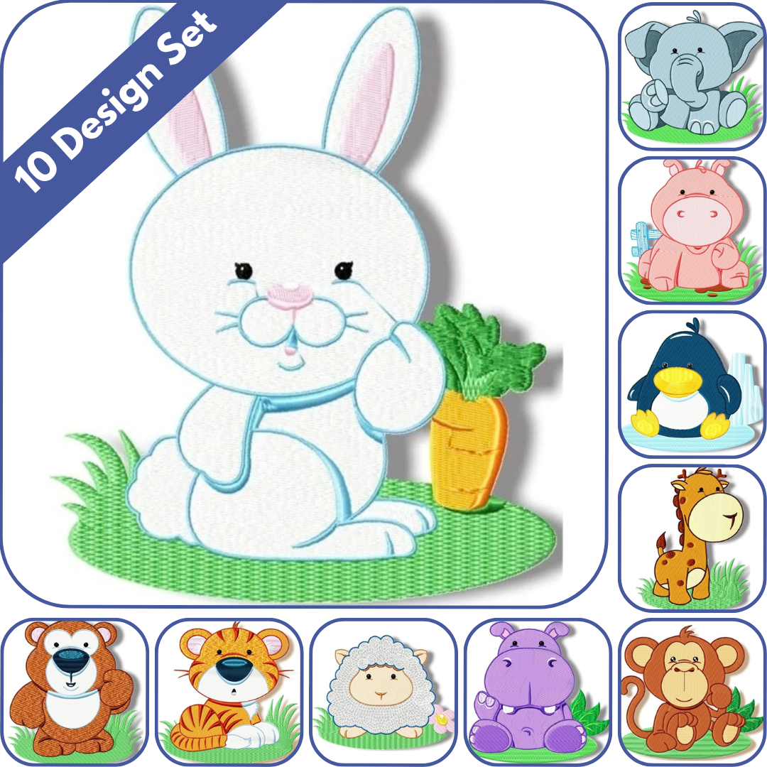 Resting Baby Animals Set