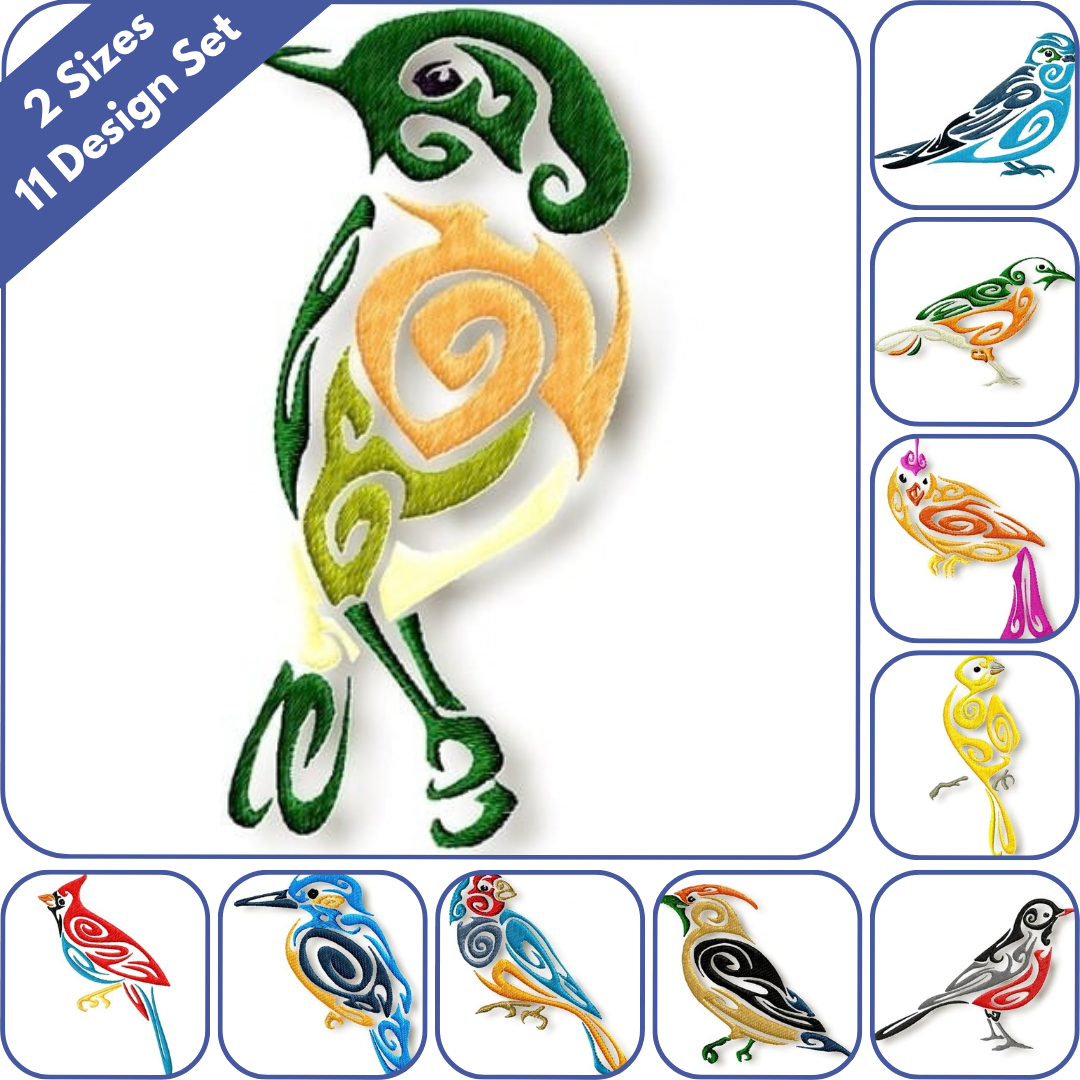 Colorful Birds Set