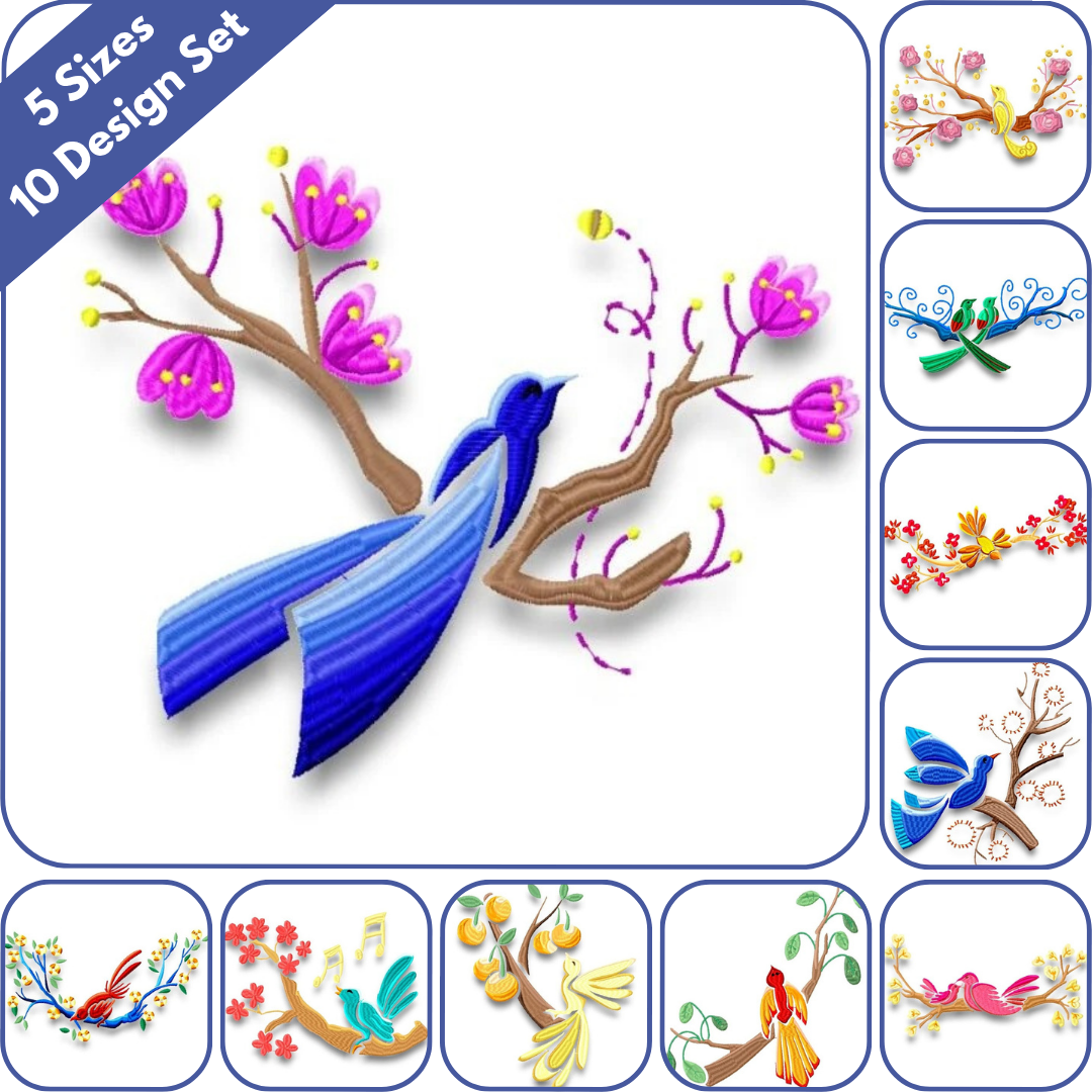 Elegant Little Birds Set