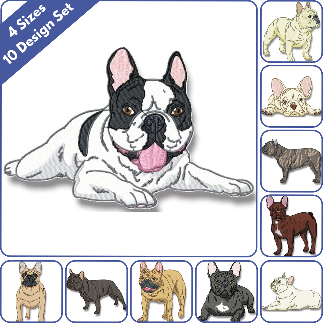 French Bulldog Realistic Set