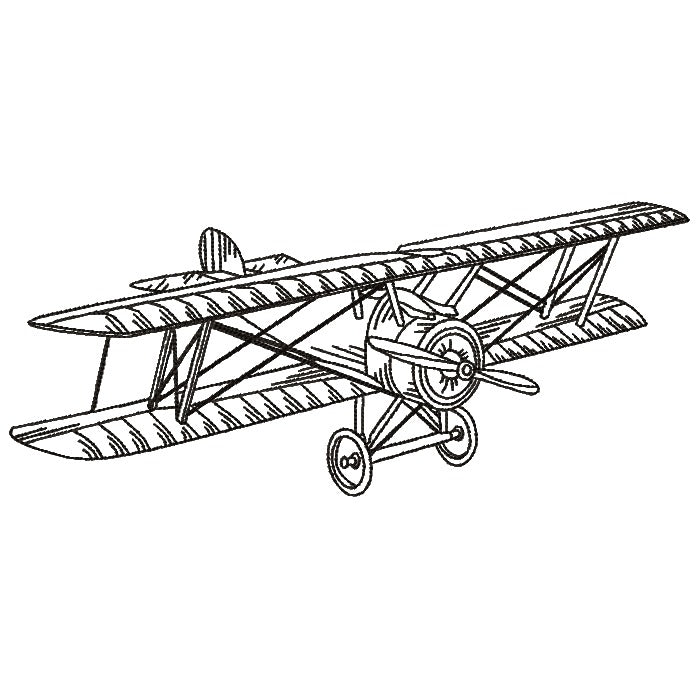 Airplanes Black Work