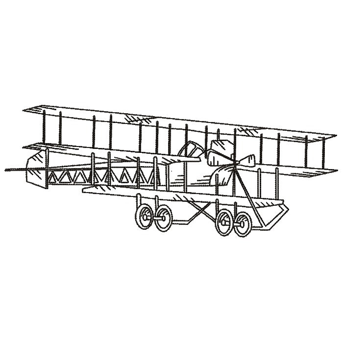 Airplanes Black Work
