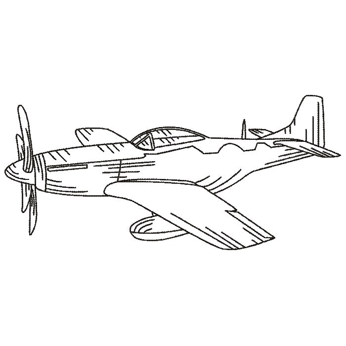 Airplanes Black Work