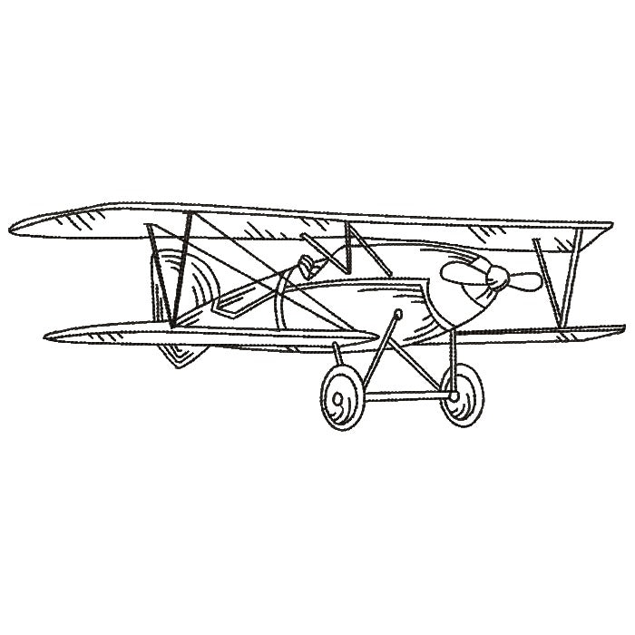 Airplanes Black Work