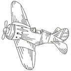 Airplanes Black Work