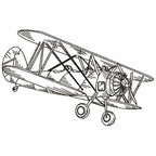 Airplanes Black Work