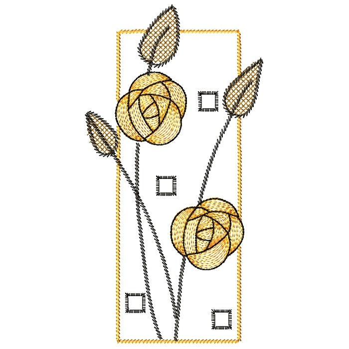 Art Deco Rose Golden