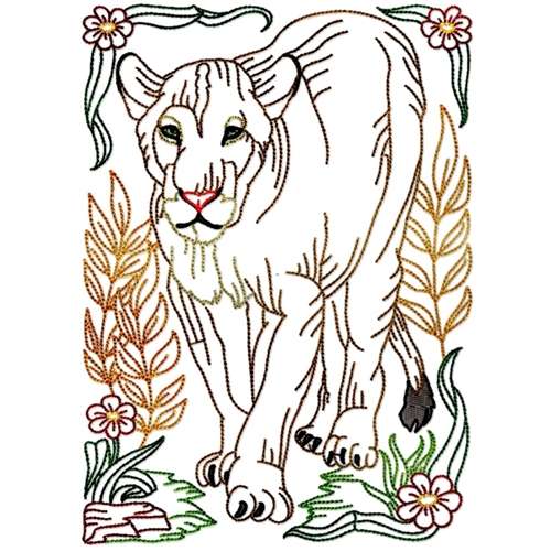 big cats line work