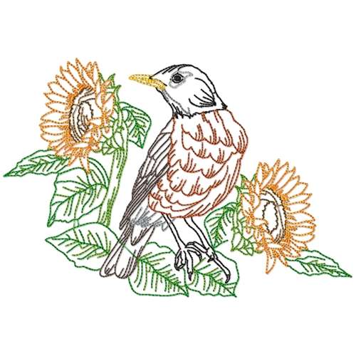 Black Birds Line Work