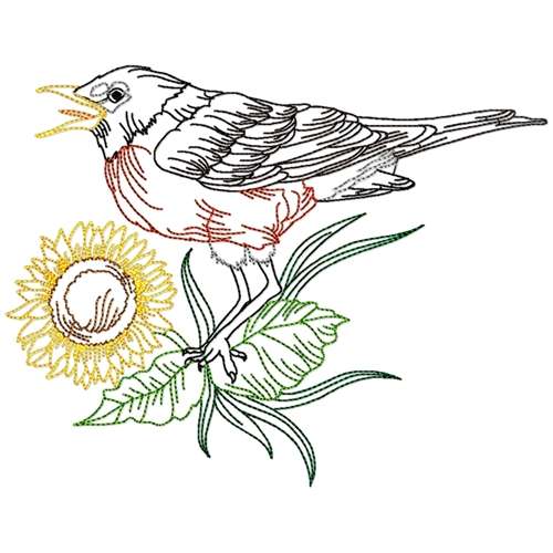 Black Birds Line Work