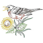 Black Birds Line Work