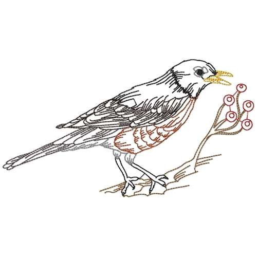 Black Birds Line Work
