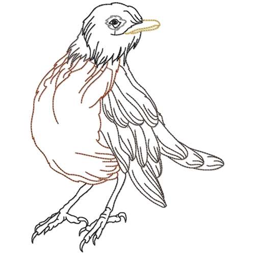 Black Birds Line Work