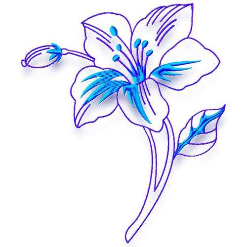 Blue Flower Decoration