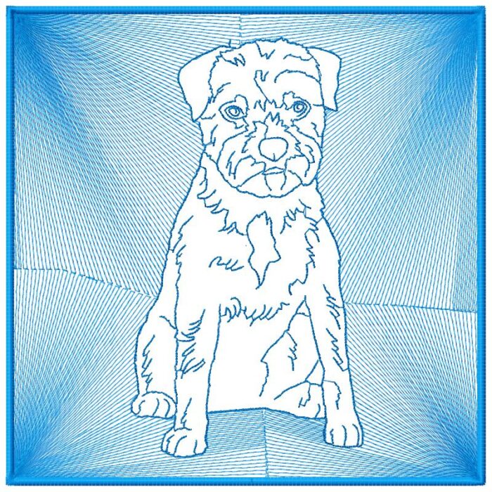 Border Terrier Reversed Silhouette