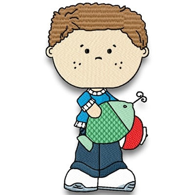 Boys Fishing (set of 5)