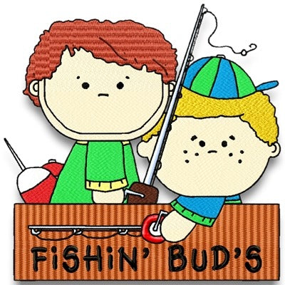 Boys Fishing (set of 5)
