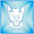 Bull Terrier Reversed Silhouette