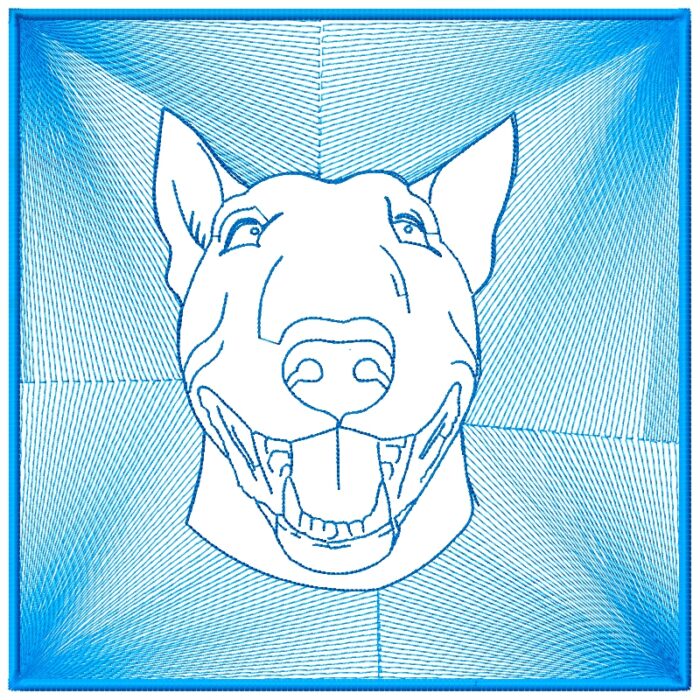 Bull Terrier Reversed Silhouette