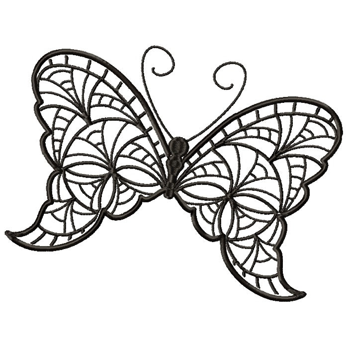 Butterflies In Black