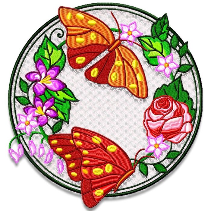 Butterfly Flower Circles