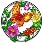Butterfly Flower Circles