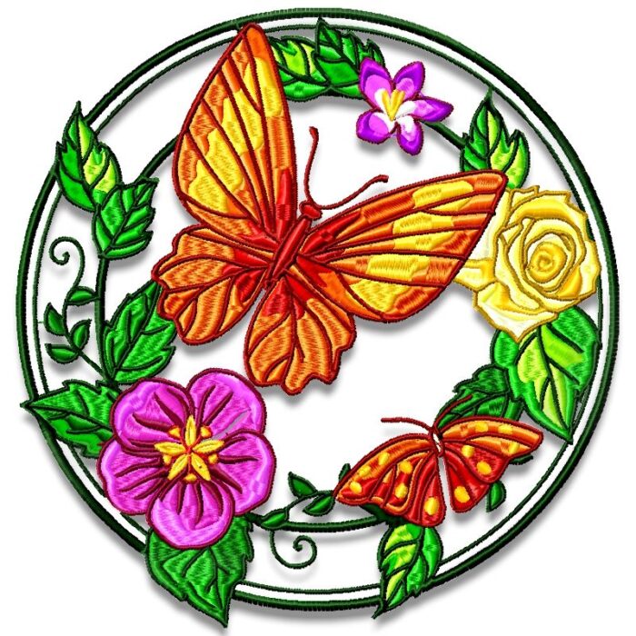 Butterfly Flower Circles
