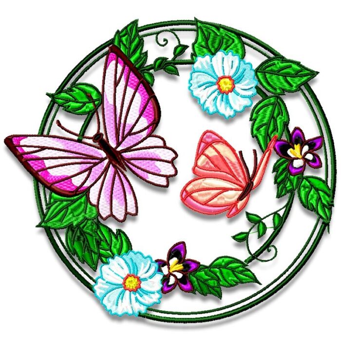 Butterfly Flower Circles
