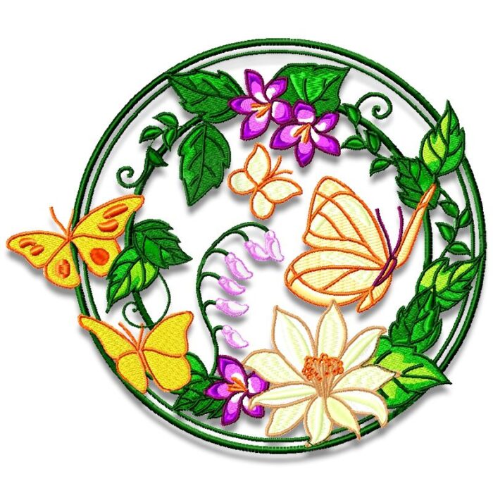 Butterfly Flower Circles