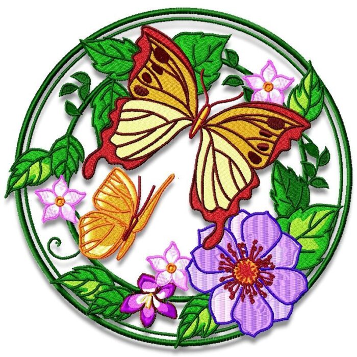 Butterfly Flower Circles