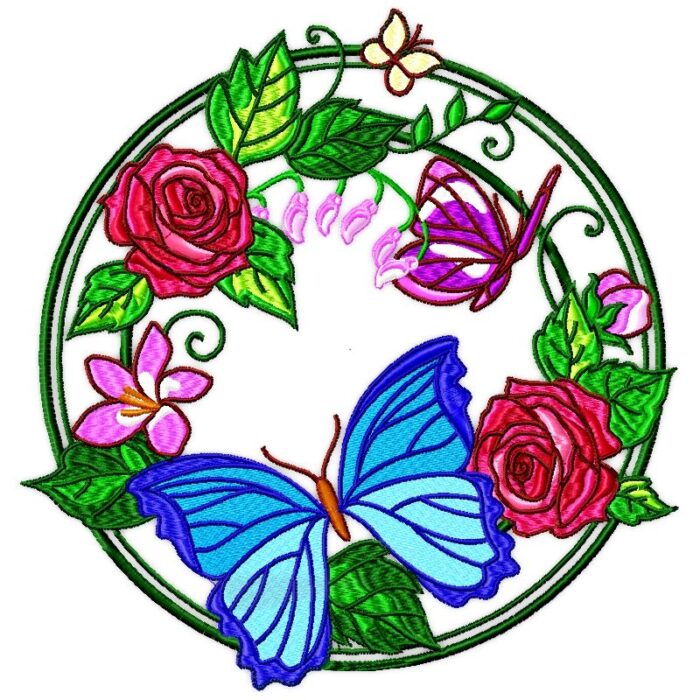 Butterfly Flower Circles