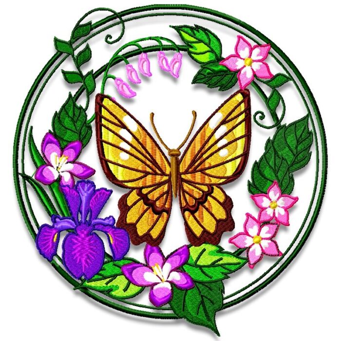 Butterfly Flower Circles
