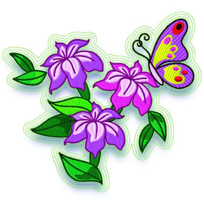 Butterfly on Flowers