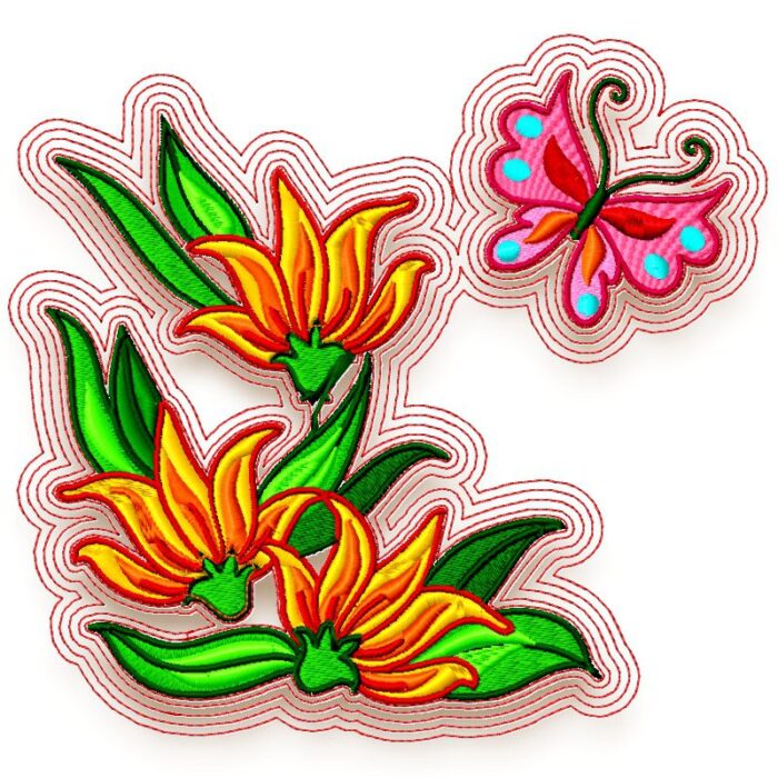Butterfly on Flowers