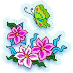 Butterfly on Flowers