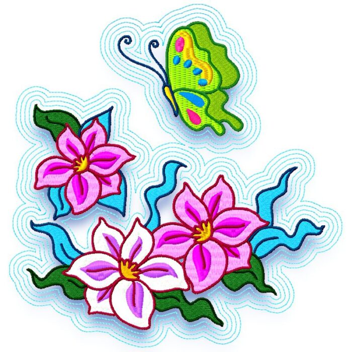 Butterfly on Flowers