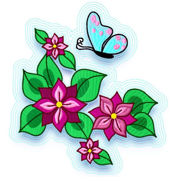 Butterfly on Flowers