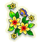 Butterfly on Flowers