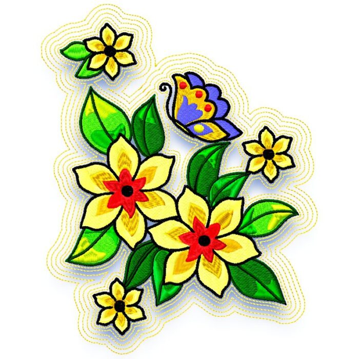 Butterfly on Flowers