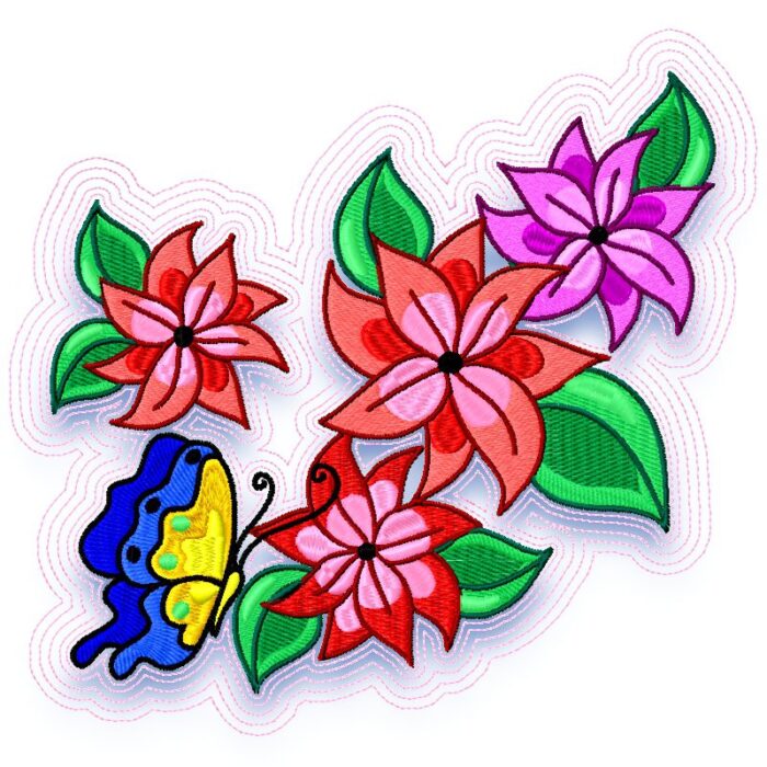 Butterfly on Flowers