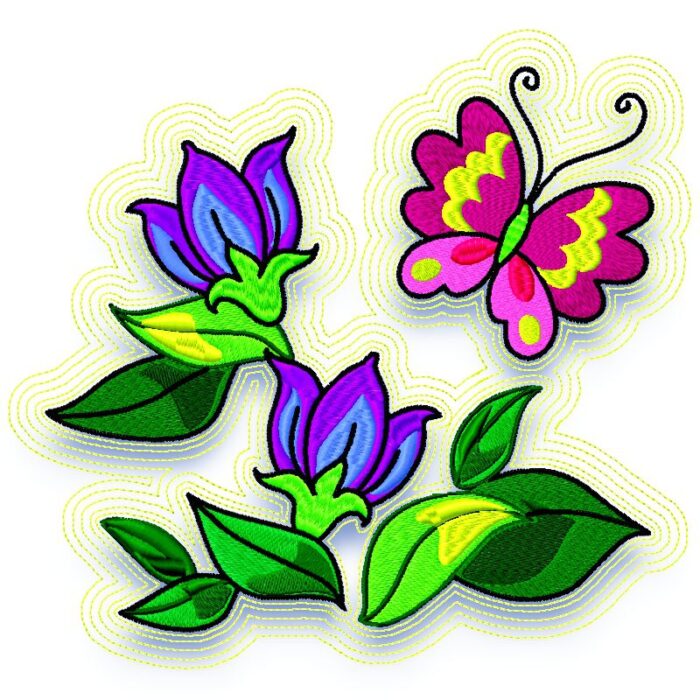 Butterfly on Flowers