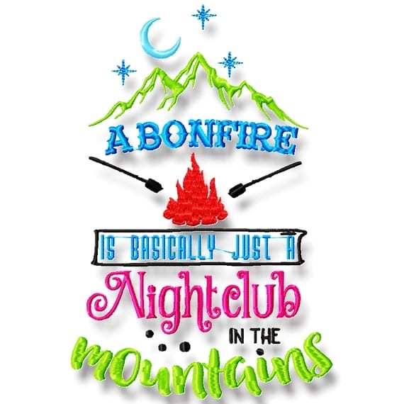 Camping Machine Embroidery Designs