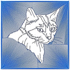 Cat Reversed Silhouette