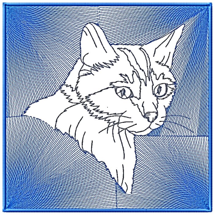Cat Reversed Silhouette
