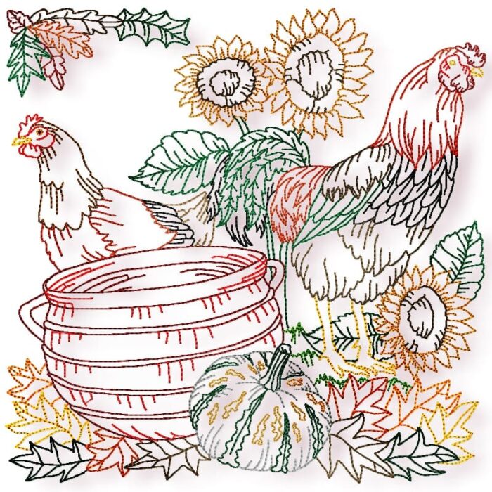Chickens Colour line