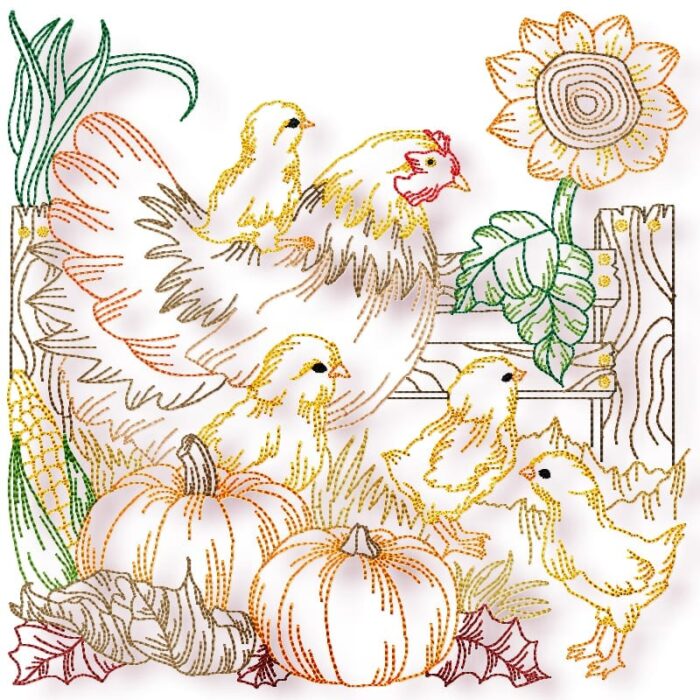 Chickens Colour line