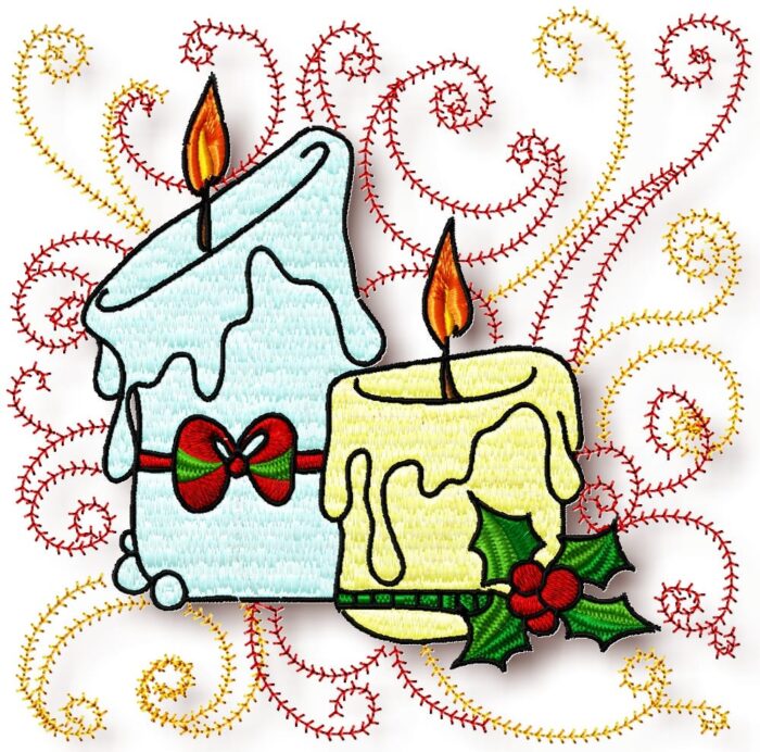 Christmas Curly Blocks