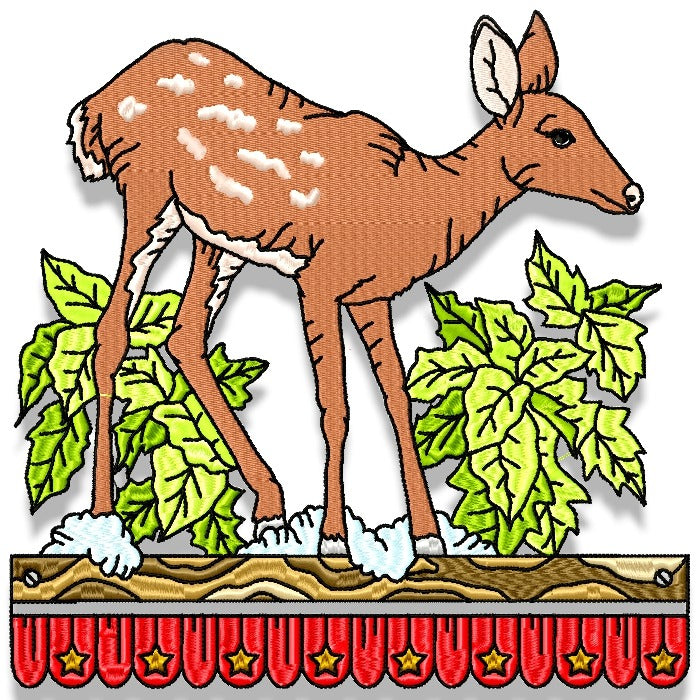 Christmas Deer Borders