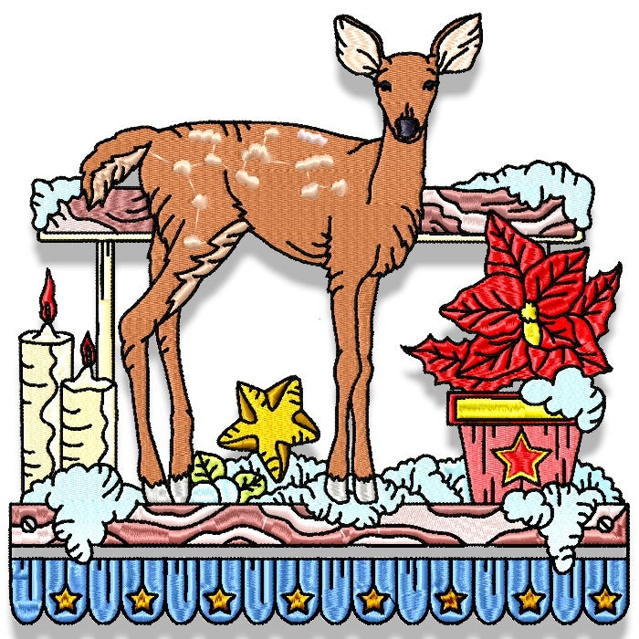 Christmas Deer Borders
